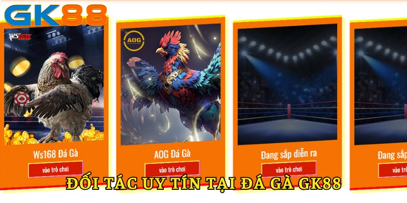 Đối tác uy tín tại sảnh